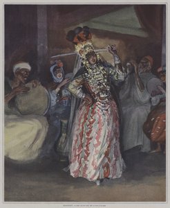 Een Oulde Nail straatdanseres uit Algiers door Pierre Georges Jeanniot