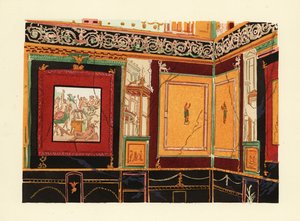 Exedra in het atrium in het Huis van Siricus, Pompeii