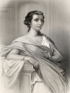 Aspasia van Milete (c.470-410 v.Chr.) illustratie uit 