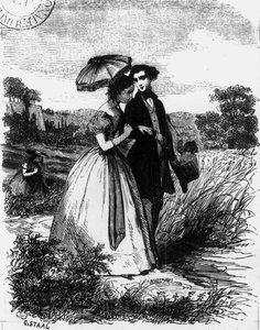Felix de Vandenesse en Madame de Mortsauf, illustratie voor 