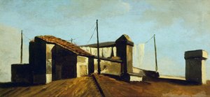 Romeinse daken in de zon door Pierre Henri de Valenciennes