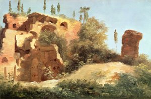 Ruïnes bij de Villa Farnese door Pierre Henri de Valenciennes