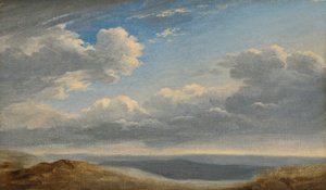 Studie van wolken boven de Romeinse Campagna c.1782-85