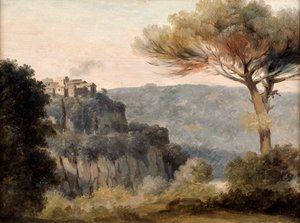 Het Dorp Nemi door Pierre Henri de Valenciennes