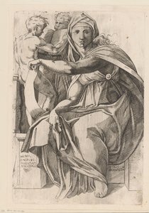Delfische sibille door Pierre II Biard