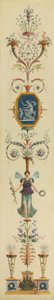 Decoratief paneel door Pierre II Rousseau