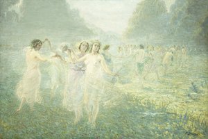 Ochtenddans van de Sylphiden door Pierre Jacques Dierckx