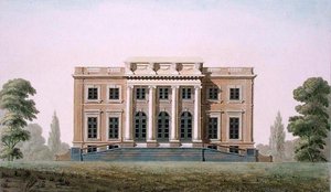 Kasteel van Wannegem nabij Oudenaarde, uit Choix des Monuments, Edifices et Maisons les plus remarquables du Royaume des Pays-Bas door Pierre Jacques Goetghebuer, gepubliceerd 1827