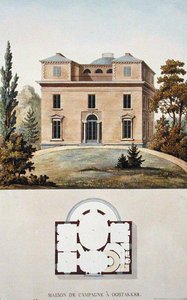 Landhuis in Oostakker, België, uit 