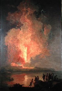 De uitbarsting van de Vesuvius door Pierre Jacques Volaire