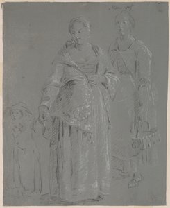 Drie figuren door Pierre Jacques Volaire