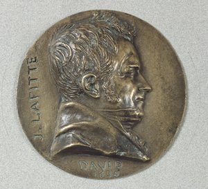 Medaille met een portret van Jacques Lafitte (1767-1844) 1830