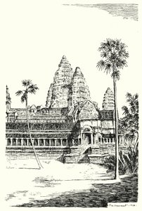 De torens van Angkor Vat door Pierre Jeannerat de Beerski