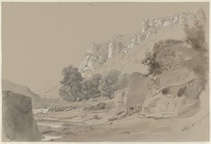 De rivier de Nera bij Narni