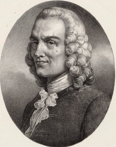 Portret van de componist Jean-Philippe Rameau door Pierre Louis Henri Grevedon