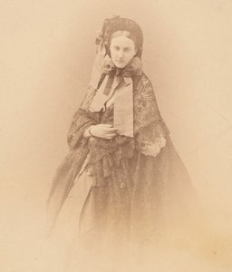 De hoed met linten, 1860s