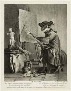 De apenschilder door Pierre Louis de Surugue