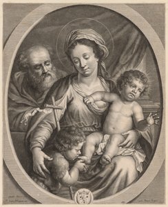 Heilige Familie en Sint Johannes door Pierre Louis van Schuppen