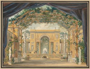Decoratie uitgevoerd voor de verjaardag van Zijne Majesteit de Koning van Westfalen door Pierre Luc Charles Ciceri
