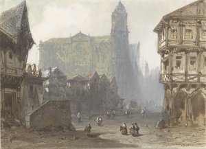 Het Oude Marktplein te Rouen