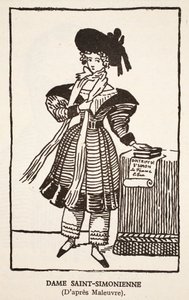 Dame Saint-Simonienne door Pierre Maleuvre