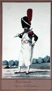 De Keizerlijke Garde, Sappeur van de Grenadiers door Pierre Maleuvre
