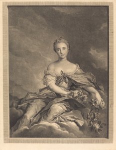 Flore bij haar Opstaan door Pierre Maleuvre after Jean Marc Nattier