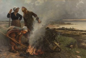 Les Brûleuses de varech De kelpbranders, 1884