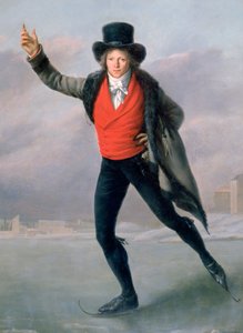 De schaatser, 1798 door Pierre Maximilien Delafontaine