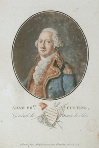 Graaf Adam Philippe de Custine 1740-1793, 1793 door Pierre Michel Alix