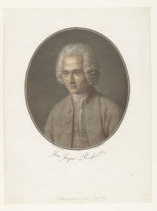Portret van Jean-Jacques Rousseau