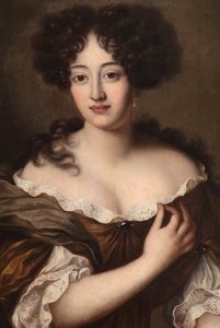 Een dame, vermoedelijk Hortense Mancini, hertogin van Mazarin door Pierre Mignard
