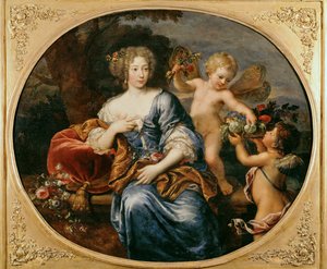 Madame de Montespan, maîtresse van Louis XIV ... (schilderij op doek) door Pierre Mignard
