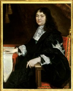 Portret van Michel Le Tellier, Markies de Louvois (1641-1691) Schilderij door Pierre Mignard (1612-1695) 17e eeuw. Vermelding: Reims, Musée des Beaux-Arts - Portret van Michel Le Tellier, Markies de Louvois (1641-1691). Schilderij door Pierre Mignard door Pierre Mignard