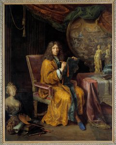 Zelfportret van Pierre Mignard (1612-1695) door Pierre Mignard