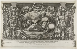 De Nimf van Fontainebleau, 1554 door Pierre Milan