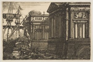Havengezicht door Pierre Moreau