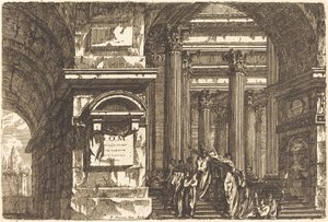 De ingang van een tempel