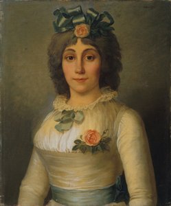 Portret van Anne-Josèphe Théroigne de Méricourt 1762-1817 door Pierre Nicolas Selles
