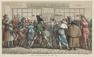 Les musards de la rue du Coq door Pierre Nolasque Bergeret