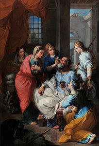 Oude Tobie herstelt het zicht door Pierre Parrocel