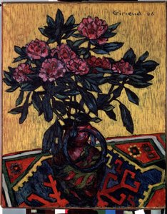 Het boeket pioenen. door Pierre Paul Girieud
