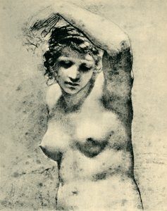 Vrouwelijk naakt met één arm omhoog, ca. 1800, 