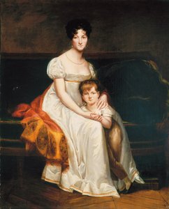 Portret van een dame, vermoedelijk Louise Catherine Eleonore de la Plaigne, 1814 door Pierre Paul Prudhon