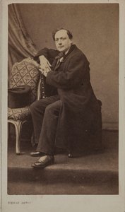 Portret van de dichter Théodore de Banville 1823-1891 door Pierre Petit