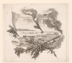 Zicht op de haven van Messina Vue du Port de Messine Dessinée Avant l