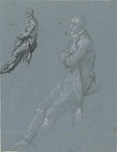 Twee studies van Rutger Jan Schimmelpenninck en een schets van zijn vrouw