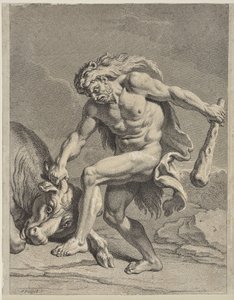 Hercules vecht tegen de Kretenzische stier