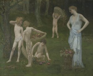 Kinderen in een boomgaard, c. 1886-1888