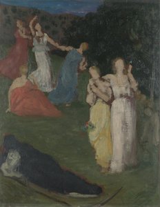 De Dood en het Meisje door Pierre Puvis de Chavannes